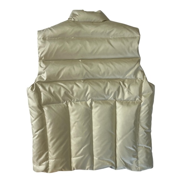 Banana Republic Down Puffer Vest Pale Yellow Size M - Picture 3 of 6